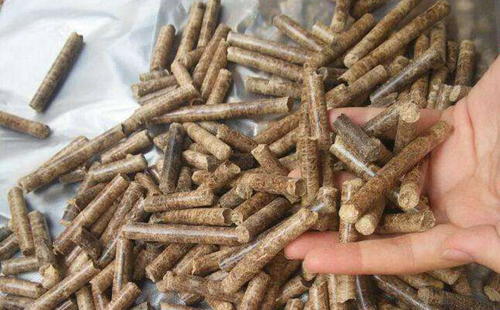 木屑草莓影视大全污加工的水葫芦生物质颗粒
